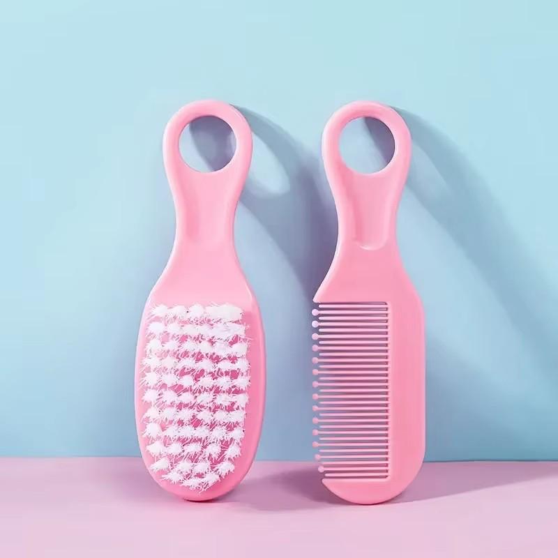 1/2/4Set Baby Hairbrush Comb Portable Newborn Infant Toddlers Soft Hair Brush Head Massager Comb Set Baby Kid Hair Care Supplies