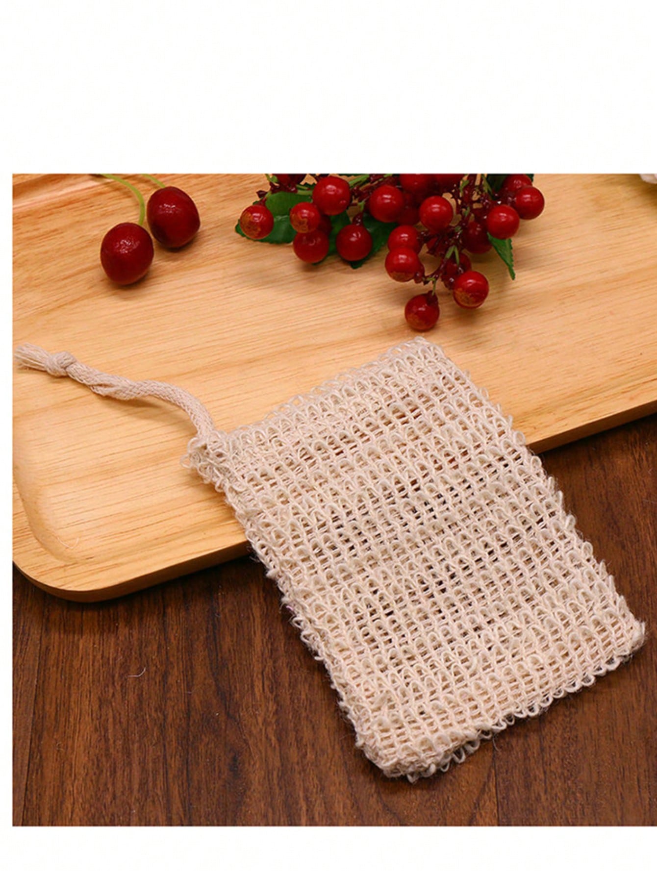 Sparkling net handmade soap bag, household bathroom hanging drawstring soap bag, drawstring drawstring pocket shower bag