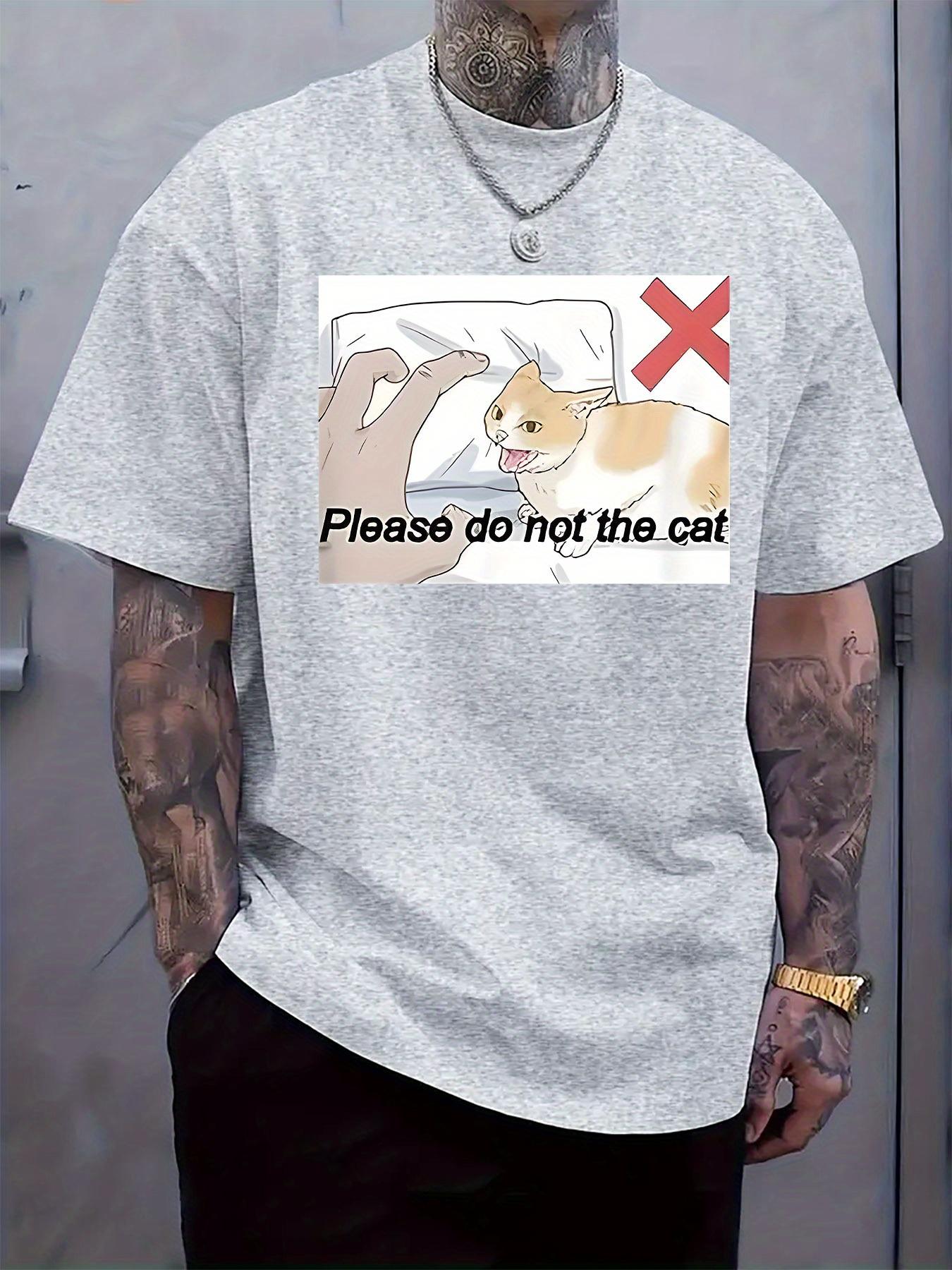 

Casual Please Do Not Pet the Cat Graphic T-shirt - Short Sleeve XL