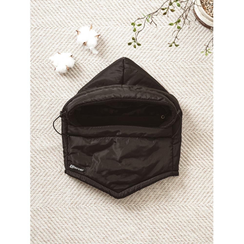 

Daiso Double Padded Cold Weather Jacket With Hat Black