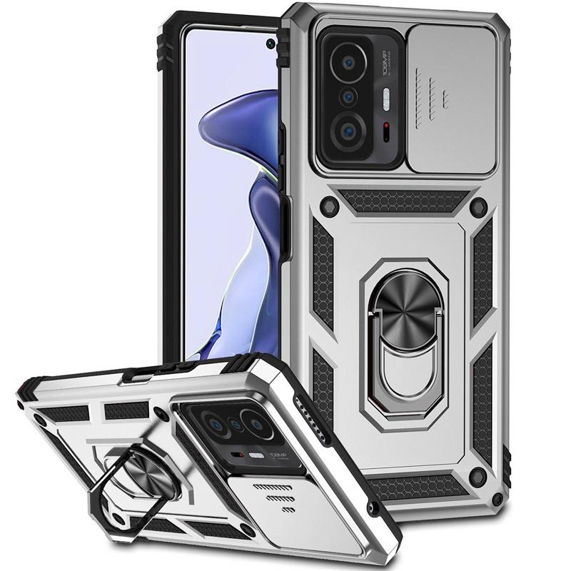 For Xiaomi 11T Pro Case Shockproof Armor Magnetic Holder Ring Funda For Xiomi Mi 11T 11 T Pro 11TPro Mi11T Lens Protector Cover