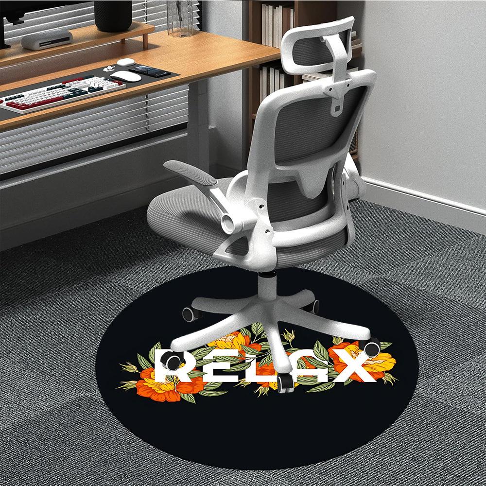 

1pc Floral Relax Chair Carpet for Office, Soft Flannel Throw Mat, Perfect for Office, Holiday Party Decoration Choice yy260209051 80cm by 80cm