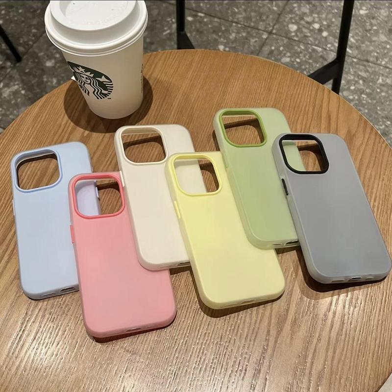 Weiche Matte Candy Transparente Handyhülle für IPhone 17 16 15 14 13 12 11 Pro Max Air 16E 7 8 Plus X Xs Max XR SE Stoßfeste Abdeckung