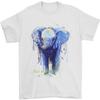 Elephant Watercolor Men's 100% Cotton T-shirt