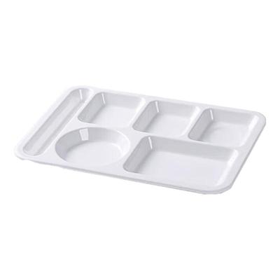 Commercial Melamine 6-Compartment Divided Serving Tray