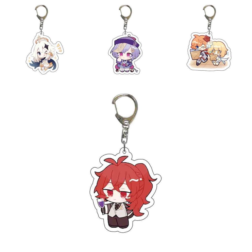 Perfect Gift For Kids And Fans Colorful Cartoon Silicone Keychain Collection