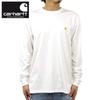 Carhartt WIP Logo Long Sleeve Size M Men's T-Shirt, White/Gold, (I026392 00RXX), Code 414258b001-3.