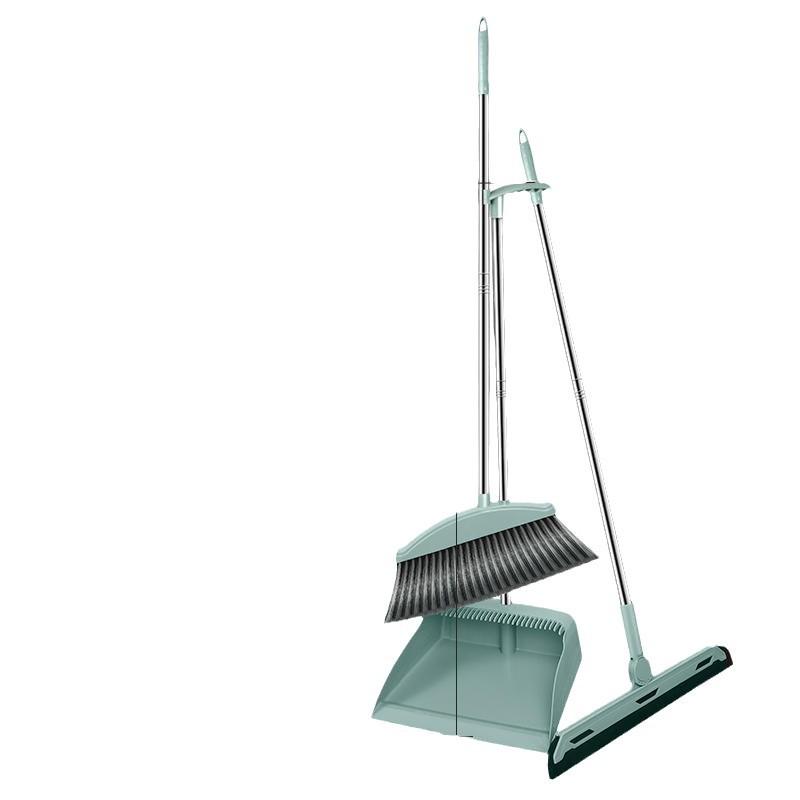 Li Lin Soft Bristle Broom and Dustpan Set with Teeth - High Quality Household Sweeping Combo
