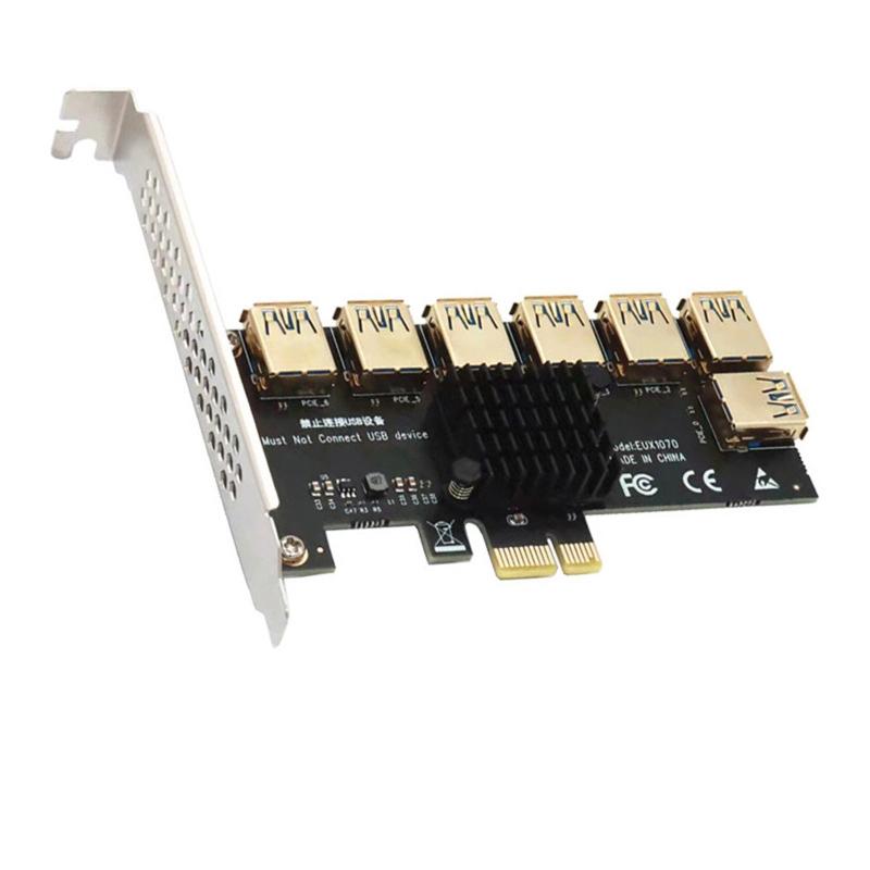 

Адаптерна карта PCI-E до PCI-E 1 до 7 USB3.0 iser PCIE PCI для друку 1x до 16x Графічна карта Спеціальна карта Позолочена