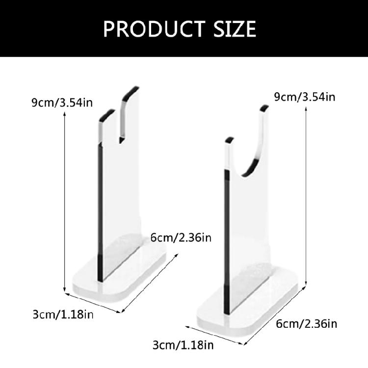 Elegant Layer Cutlery Rack in Acrylic, Clear Cutlery Organize Stand for Culinary Tool Exhibition