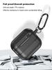 Waterproof Carbon Fiber Texture Soft Silicone Earphone Case With Keychain Hook For Apple Airpods Pro 2 Generation 2nd Air Pods 3 Gen Shockproof Cover