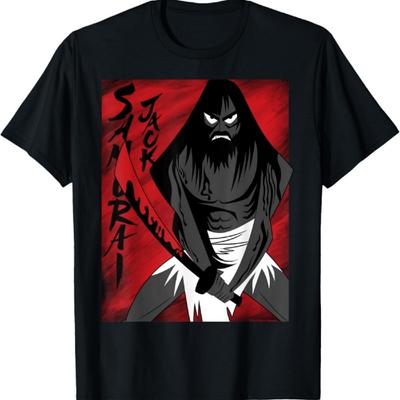CN Samurai Jack Rotes Poster T-Shirt