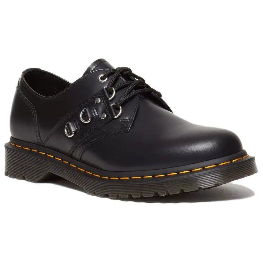 Dr. Martens Leather Fashion Comfortable Lace-Up Low-Top Casual Shoes Unisex Casual Shoes Black 31595001