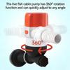 DC12V Yacht Aerator Bait Pump Livewell DC Submersible Pump for Lures, Sea Fishing, Boat Fishing, Etc.Boat Water Pump