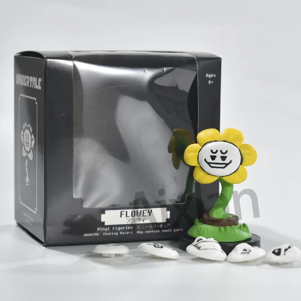 Aixlan UNDERTALE Figure Flowey Sans Q Version PVC Action Figure Amine Birthday Gift Collectible Figurine