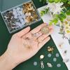 56Pcs 4 Style 304 Stainless Steel Clip-on Earring Findings Clip On Earring Pads Flat Round with 56Pcs Silicone Earring Pads