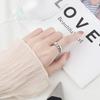 Trendy Niche Twisted Croissant Shaped Minimalist Open Index Ring Simple Statement Jewelry For Women