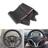 Car Leather Inner Steering Wheel Cover For Honda Civic 8th MK8 2005-11 Red Line