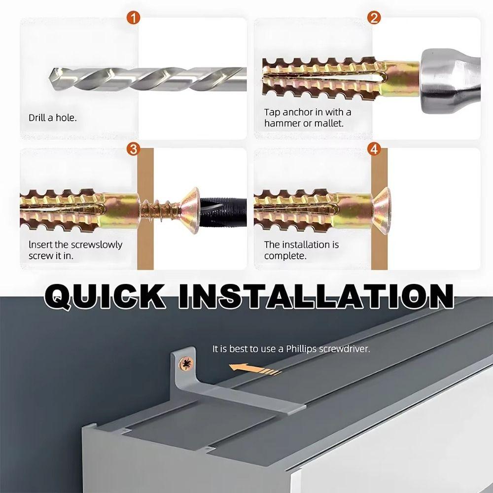 Serrated Self Tapping Screws Tree Shaped Metal Expansion Tube Expansion Screw  Plaster Wall