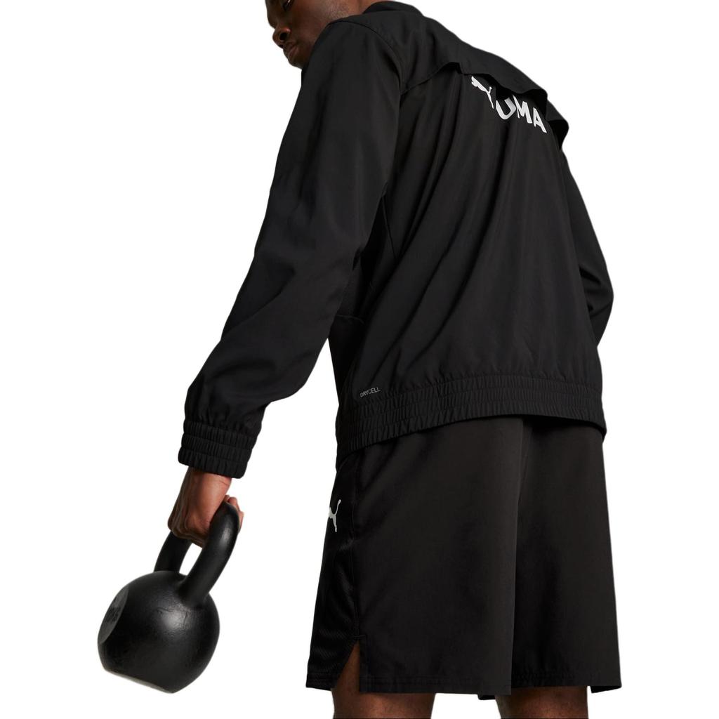 Puma FIT Full Zip Woven Training Jacket Men's Black 523859-01