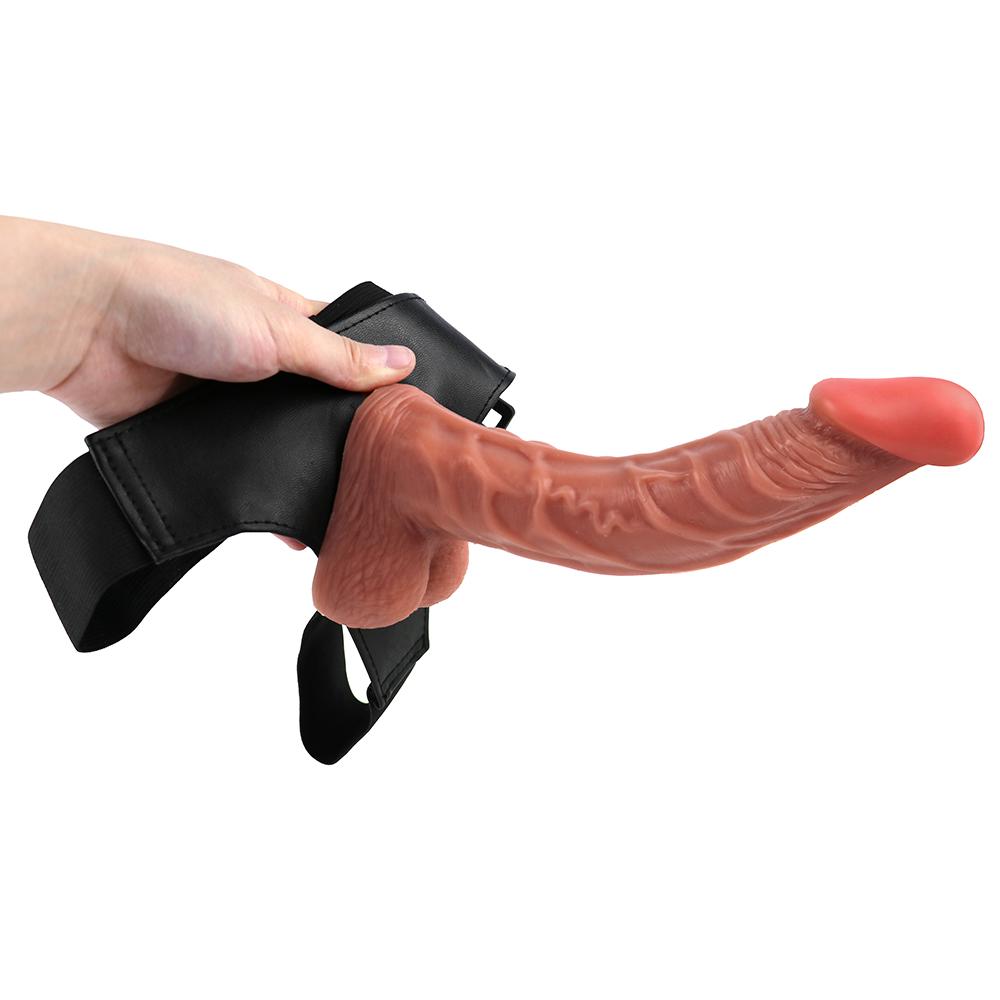 Pene Silicona Women's Strap-on Realistic Dildo Pants for Women Strapon Dildos with Rings Women Strapon Harness Belt  Sex Toy