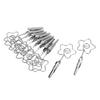 10Pcs Name Card Clips Metal Double Headed Strong Clip Sturdy Durable Wide Application Number Card
