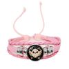 2022 Creative Painting Animal Leaf Fox Wolf Cat Owl Koala Rabbit Deer Round Glass Dome Bracelet Handmade DIY Gift