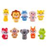 10Pcs Animal Finger Puppet Toddlers Storytelling Playtime Role Playing Cartoon Lion Pig Tiger Fox Monkey Koala Giraffe Educational Comfort Toy