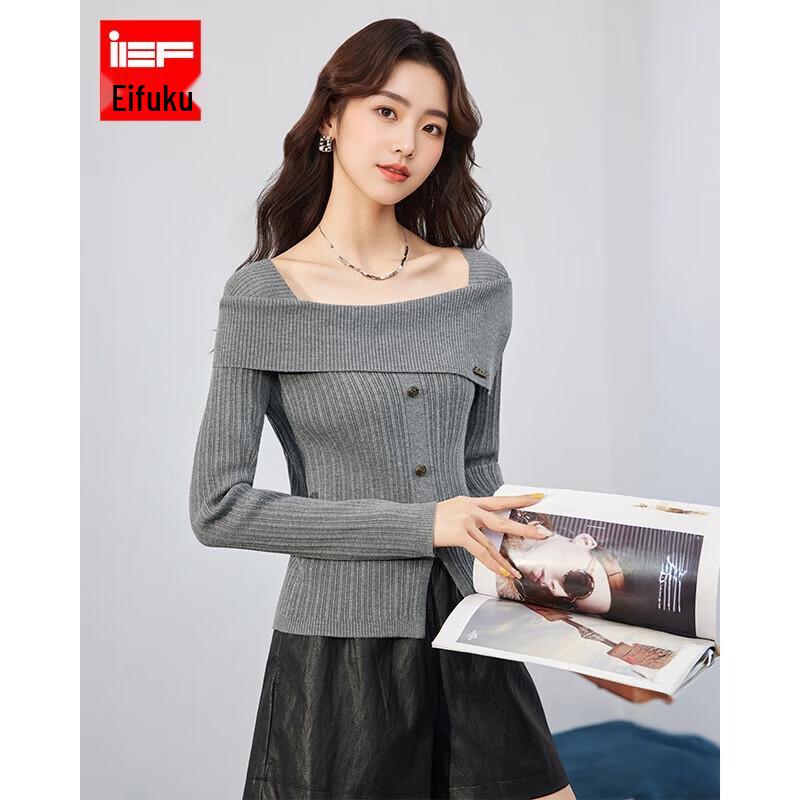 

IEF Feminine Slim-Fit Knitted Top One Size