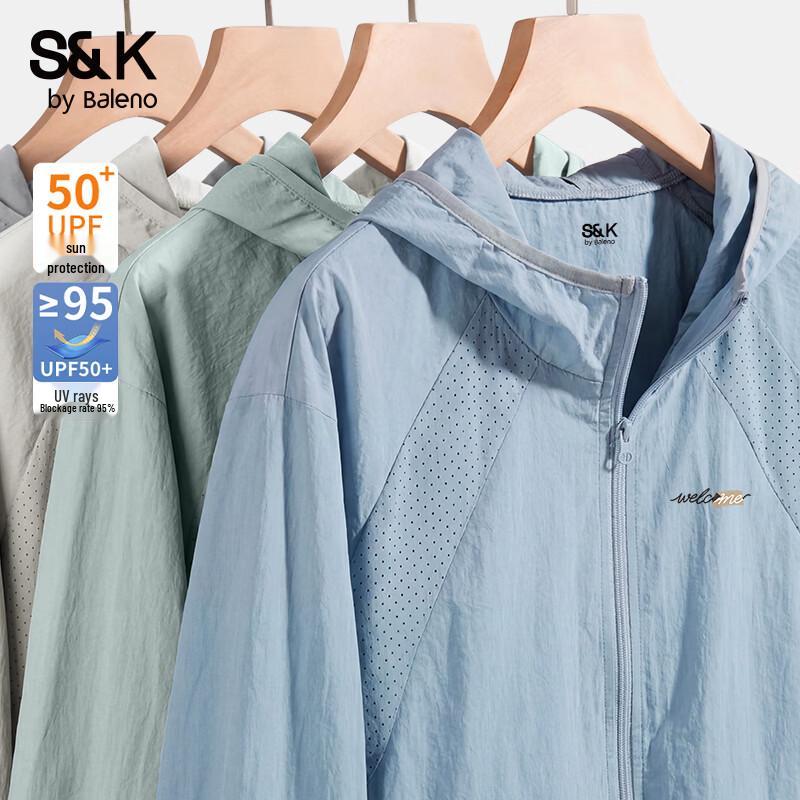 Baleno Men s UPF50+ Lightweight Perforated Sun Protection Jacket 3XL
