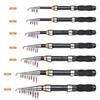 Portable Spin Fishing  Rod Tough Carbon Fiber Power Telescopic Travel Sea Boat Fishing Rod