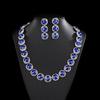 Water Diamond Claw Chain Earring and Necklace Set , Rhinestone Jewelry for Wedding Birthday Party Gift