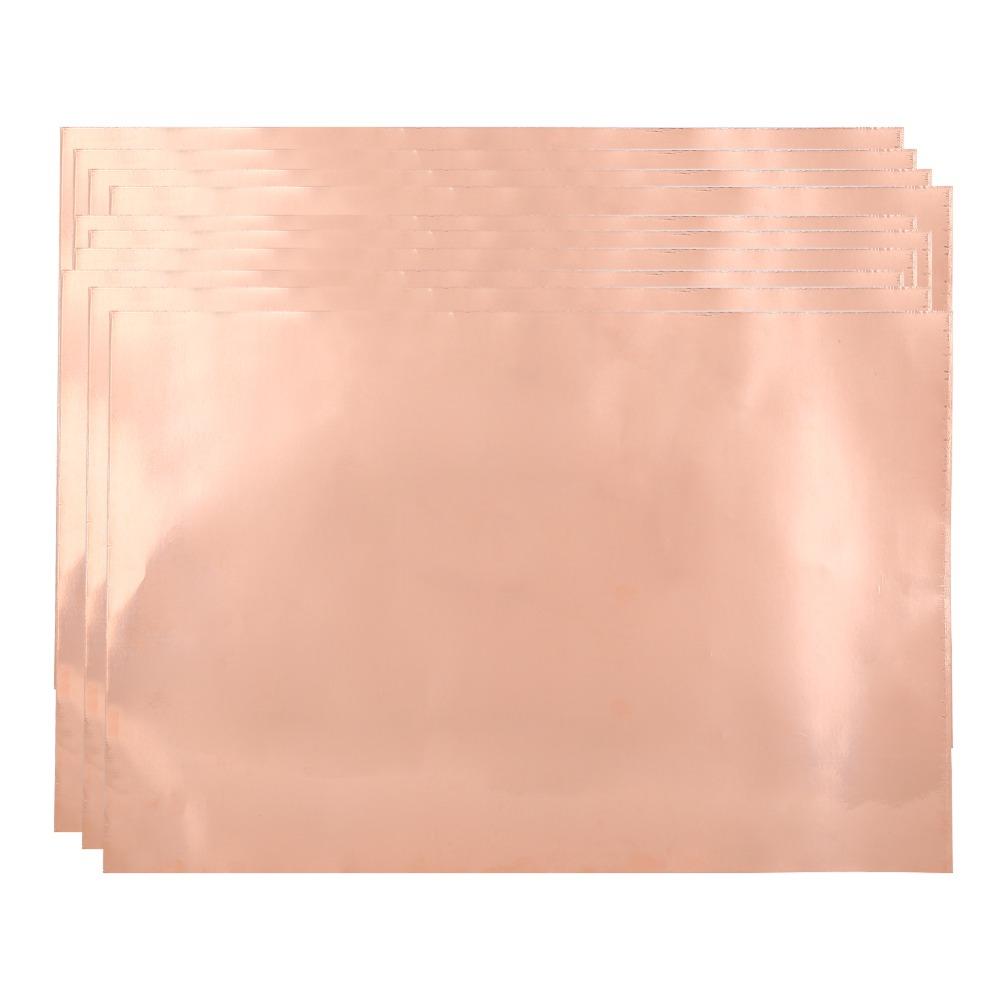 10Pcs 30x20cm Copper Foil Tape Single Side Conductive Copper Foil Sheet Shielding Tape For Guitar