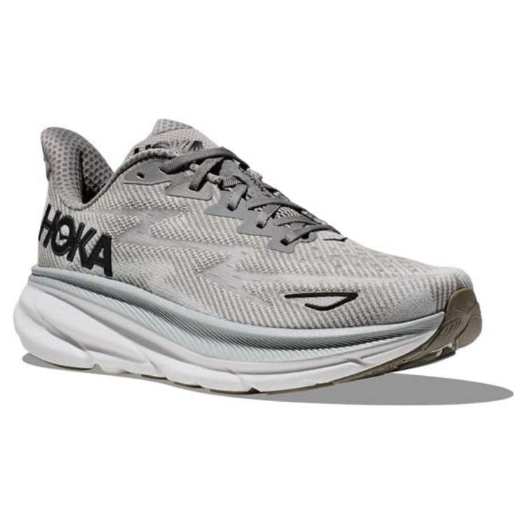 HOKA Clifton 9 Harbor Mist Black Pánské tenisky Šedé 1127895-HMBC