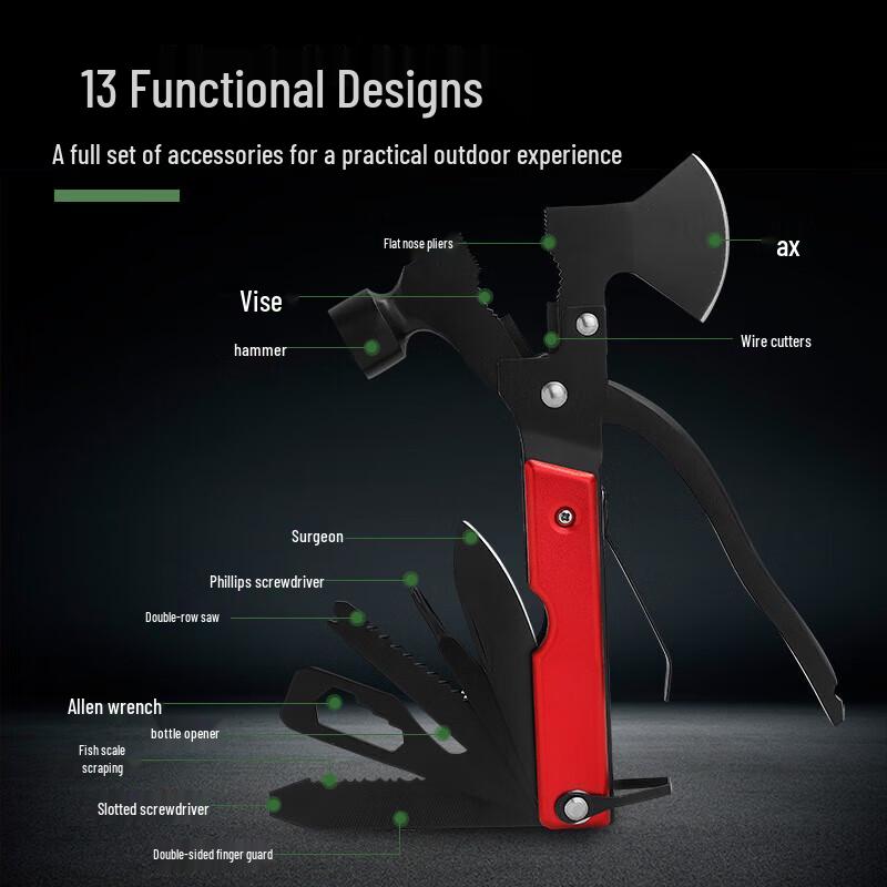 Multi-function Outdoor Survival Axe Hammer