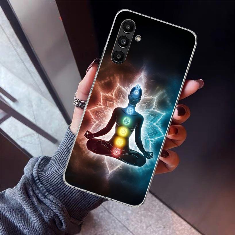 Yoga Chakra Spiritual Energy Universe Phone Case For Samsung Galaxy A17 A16 A15 A14 A13 A57 A56 A55 A54 A53 A37 A36 A35 A34 A33