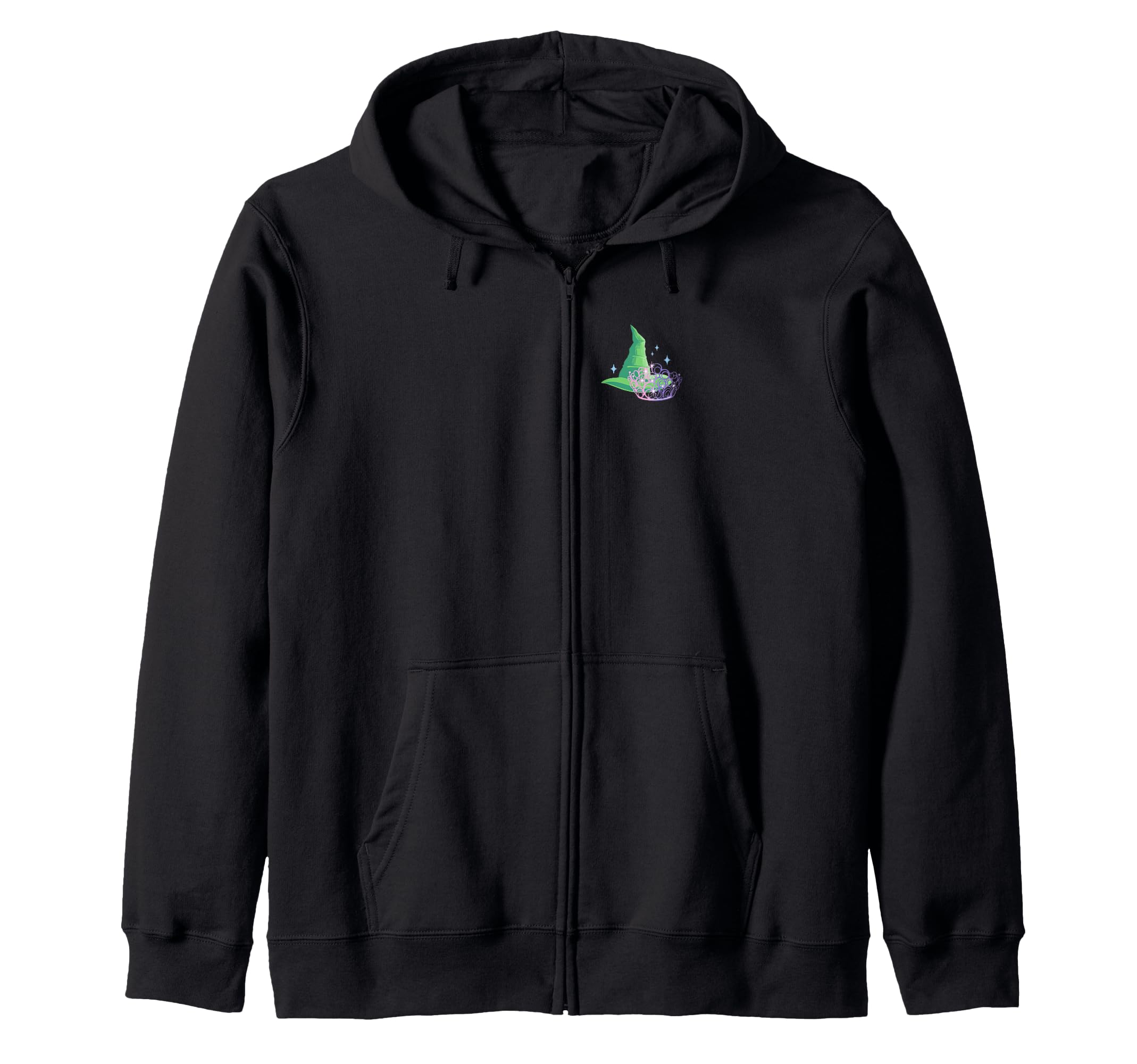 

Wicked: For Good Two Halves of the Whole Heart Front & Back Zip Hoodie