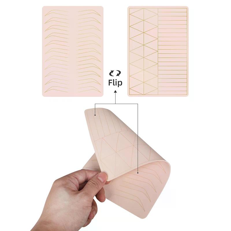 1 Pcs Silicone Blank Eyebrow Brow Tattoo Permanent Makeup Supplies Microblading Practice Skin Tattoo Beginner Exercise Tool