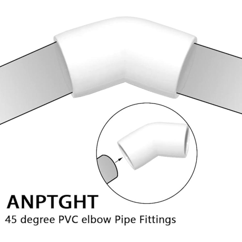 25mm PVC Pipe Equal Elbow Connector Garden Irrigation Fish Tank 45 Degree Elbow Joint Pipework Adapter Aquarium Accessories