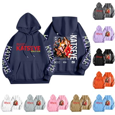 Unisex Fashion Lightweight Long Sleeve Pullover With Pockets Printed Hoodie