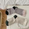 Ladies Spring and Autumn New Classic Color Matching Stripes Boneless Tube Socks