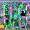 Halloween magic props Pattern Shower Curtain  Bath Sets Waterproof Non-Slip Bathroom Rug Toilet U  With 12 Hooks Home Deco