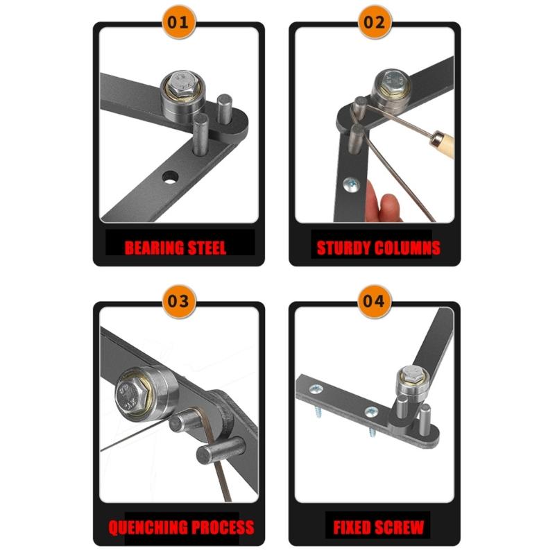 Ergonomischer Manueller Drahtbieger Hohe Festigkeit Lagerstahl Konstruktion Glatte Rotationsmechanismus Für Effiziente Metallformung