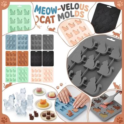 Animals Ice- Mold - Ocean Animals Turtle,Dolphins,Penguins,Silicone Mold For Baking Muffin Cake, Chocolate,Candy, Soap