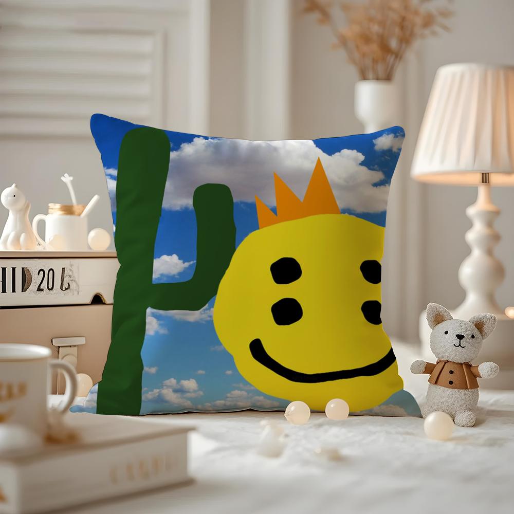 Luxury Smile C-Cpfm Cushion Cover Anti-dustmite Pillowcase Invisible Zipper Silky Short Plush Sofa Cushion Cover