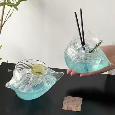 Pahar de Cocktail Melc de Mare Stil Insular Bar de Vinuri Restaurant Creativ Pahar Collins Producători Sticlă Borosilicată Ridicată En-gros