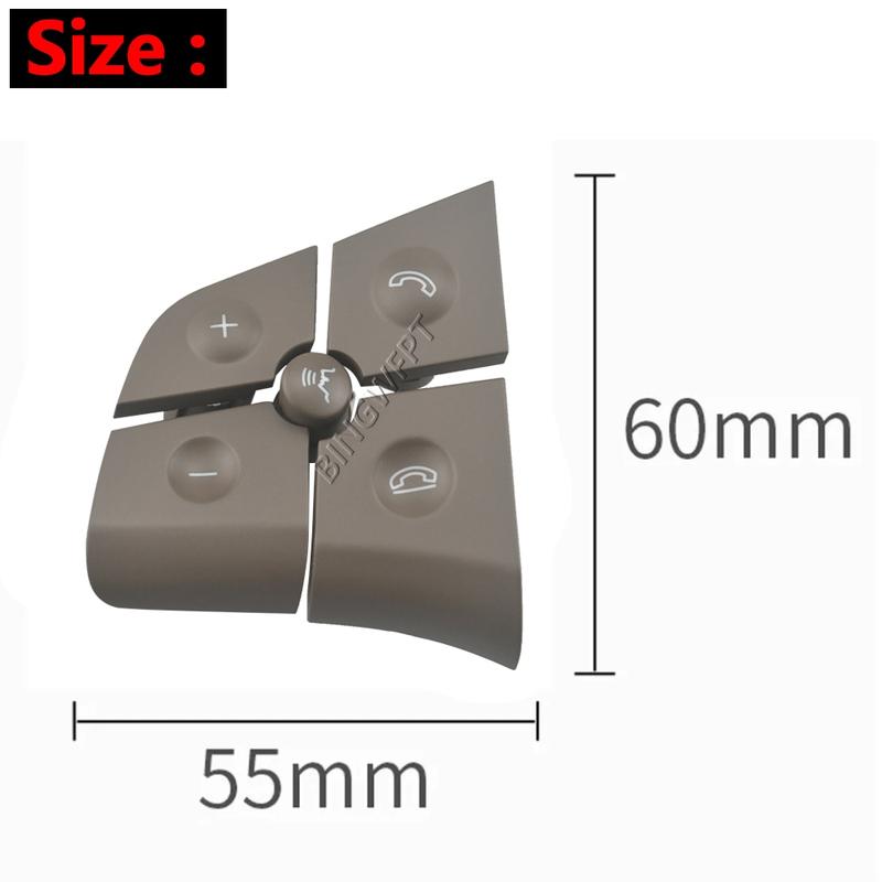 2Pcs 10 Keys Car Steering Wheel Switch Button For Benz B-Class W245 2008 2009 2010 2011 Auto Accessories
