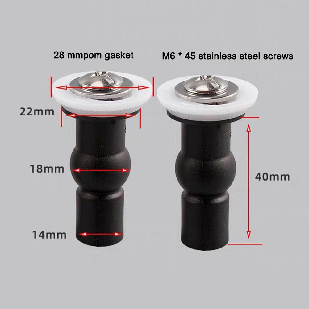 Toilet Lid Screws Stainless Steel Adaptive Rubber Stopper