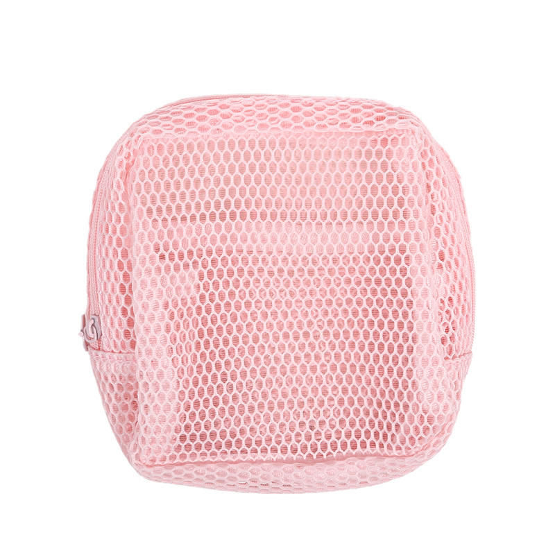 Women Large Capacity Cosmetic Bags Portable Mesh Makeup Bag Lipstick Sanitary Cotton Storage Bag For Ladies