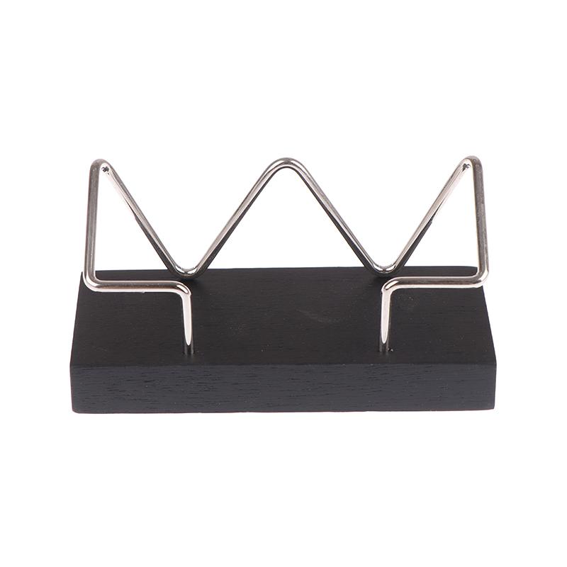 Desk Wooden Business Card Display Stand Wood Business Card Holder For Postcard Holder For Office Home Desktop